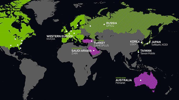 GeForce NOW, Türkiye, Avustralya ve Suudi Arabistana Geliyor