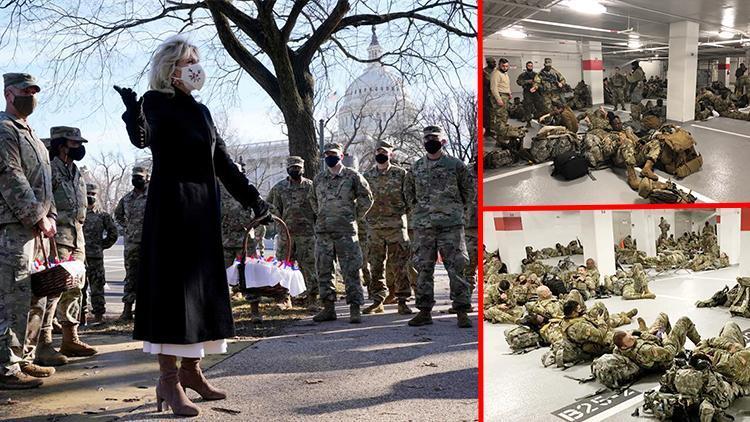 İlk günden skandal... First Lady askerlere kurabiye taşıdı