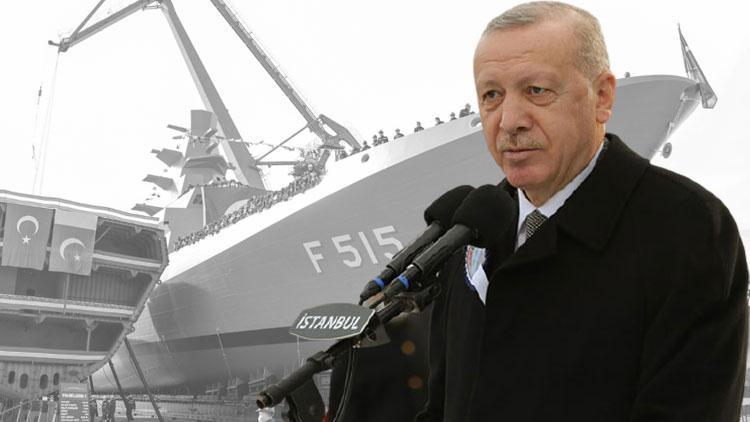 İlk milli fırkateyn suya indirildi... Cumhurbaşkanı Erdoğandan flaş açıklamalar