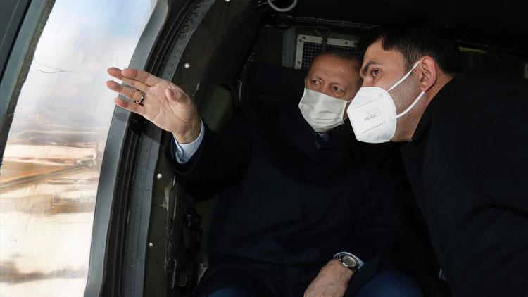 Cumhurbaşkanı Erdoğan Elazığda... Deprem konutlarını inceledi...