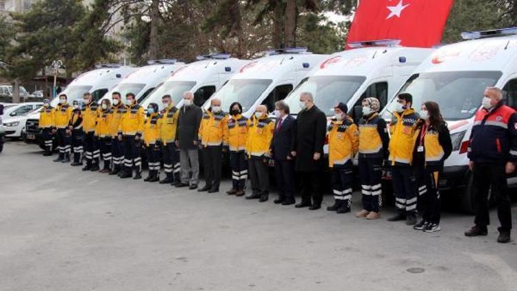Kayseri’ye 10 yeni ambulans