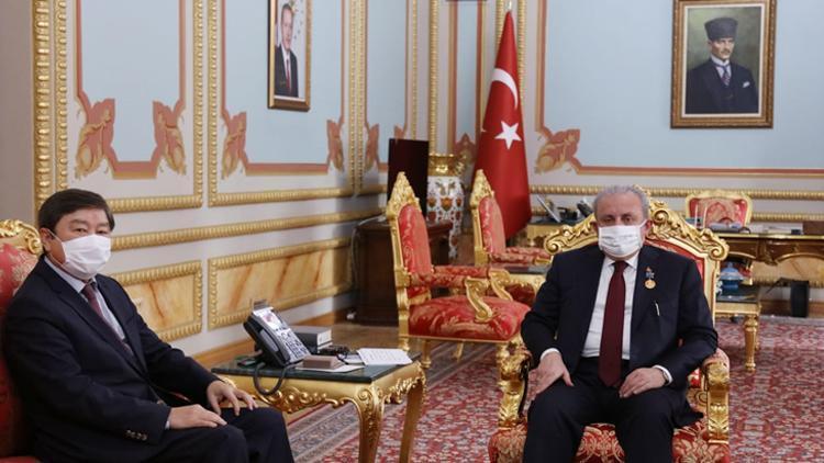 TBMM Başkanı Mustafa Şentop, TÜRKSOY Genel Sekreteri Kaseinovu kabul etti