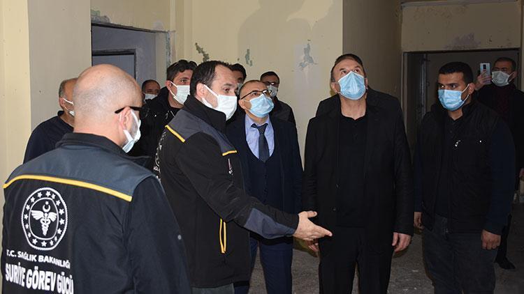 Sağlık Bakanlığı yetkililerinden Suriyenin kuzeyinde terörden temizlenen harekat bölgelerine ziyaret