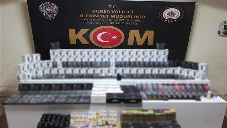 Bursada gümrük kaçağı elektronik sigara sattığı iddia edilen 4 şüpheli yakalandı