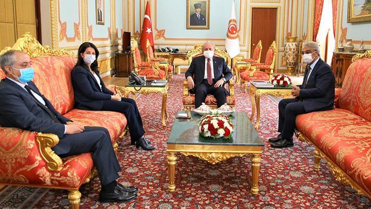 HDPli Buldan ve Sancardan TBMM Başkanı Şentopa ziyaret