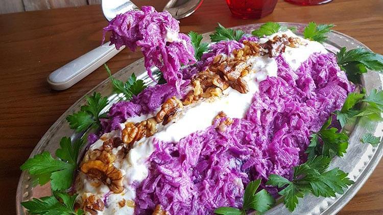 Mor lahana salatası tarifi