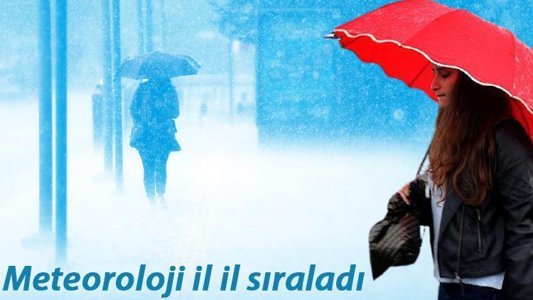 Meteorolojiden il il uyarı Sağanak ve kar yağışı...