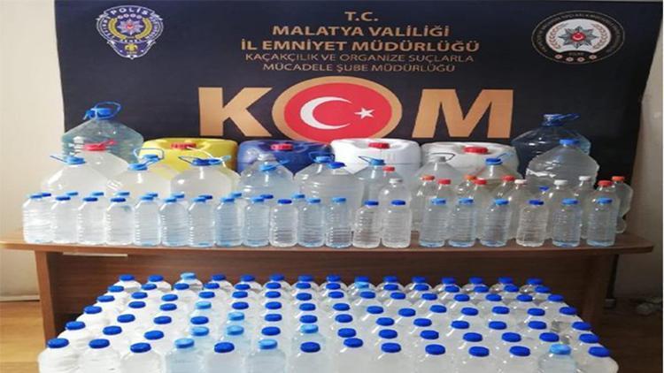 Malatyada 318 litre sahte içki ele geçirildi