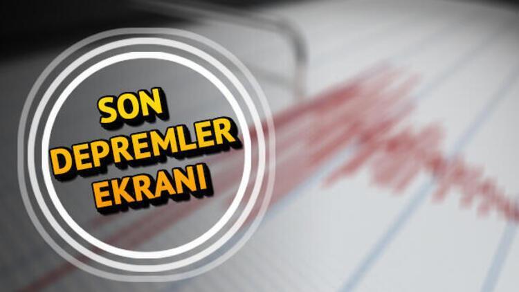 Son dakika depremler İzmirde deprem mi oldu 9 Şubat son depremler