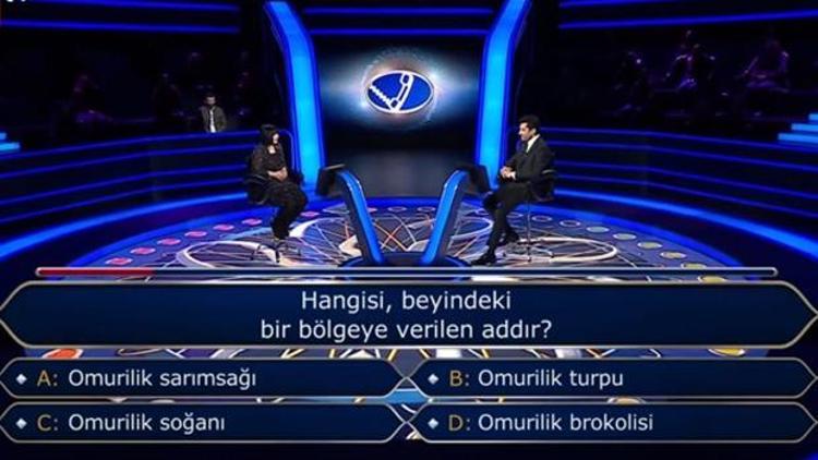 Kim Milyoner Olmak İster’e ‘omurilik sarımsağı’ damga vurdu Omurilik soğanı nedir