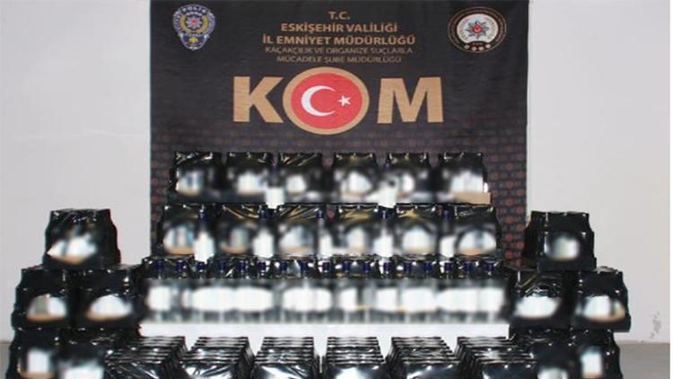 Eskişehir’de 600 litre etil alkol ele geçirildi