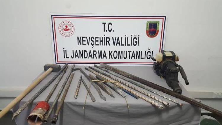 Nevşehir’de kaçak kazıya 2 gözaltı