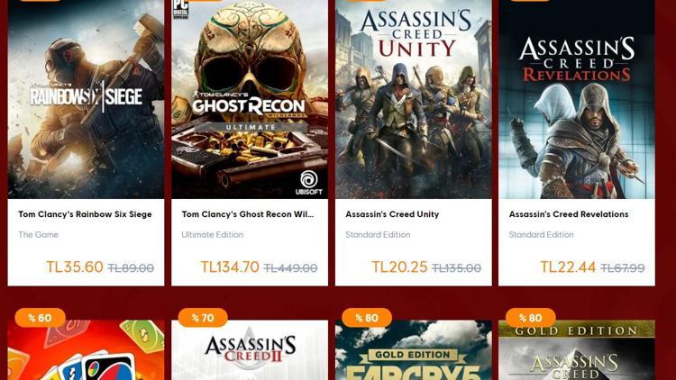 Ubisoft yeni ay indirimleri başladı İşte, indirimli oyunlar