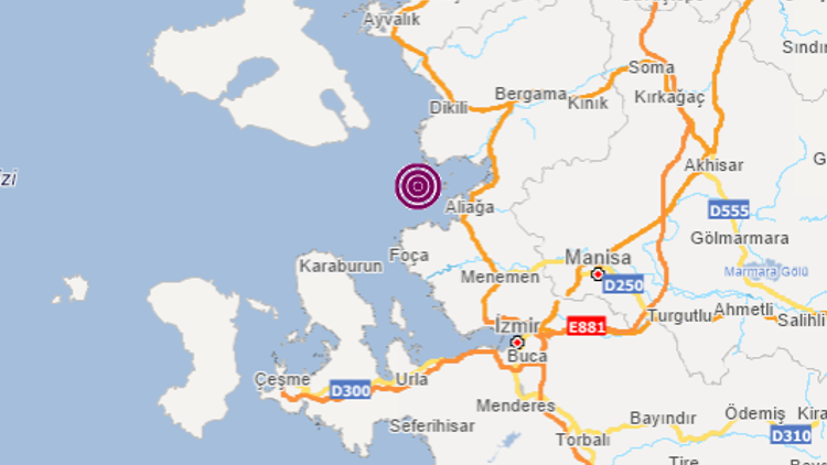Son dakika... Ege Denizinde 4 büyüklüğünde deprem İzmirde de hissedildi
