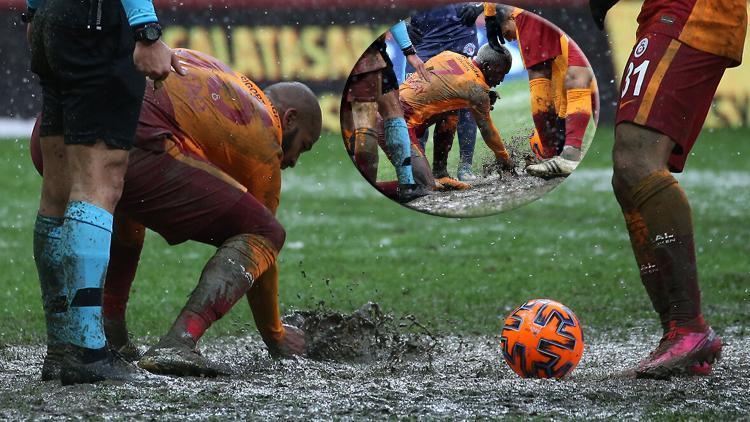 Galatasaray maçına damga vuran görüntü Marcao ve Onyekuru elleriyle temizledi