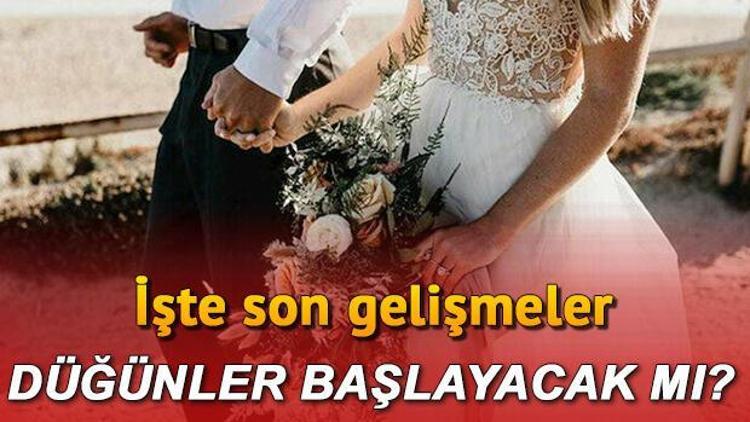 Düğünler ne zaman başlayacak, düğün salonları açılacak mı Düğünlerde gizli davetliler dönemi için yeni hazırlık