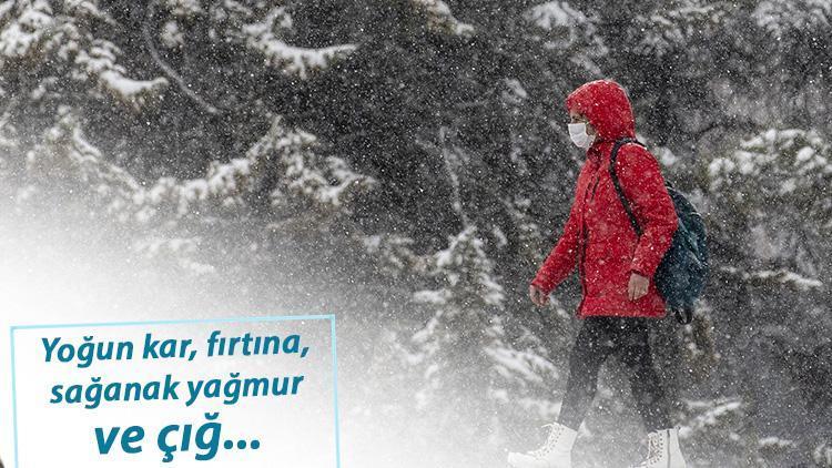 Meteorolojiden İstanbul, Ankara, İzmir dahil çok sayıda kente uyarı: Yoğun kar, kuvvetli rüzgar...