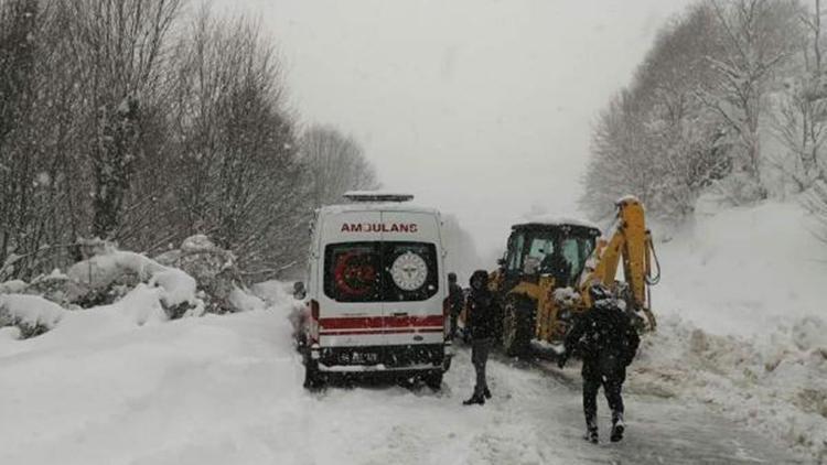 Sakaryada kar yağışı ulaşımı olumsuz etkiledi
