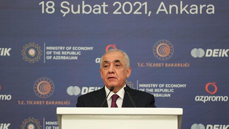 Azerbaycan Başbakanı Ali Esedov, Türkiye-Azerbaycan İş Forumunda konuştu