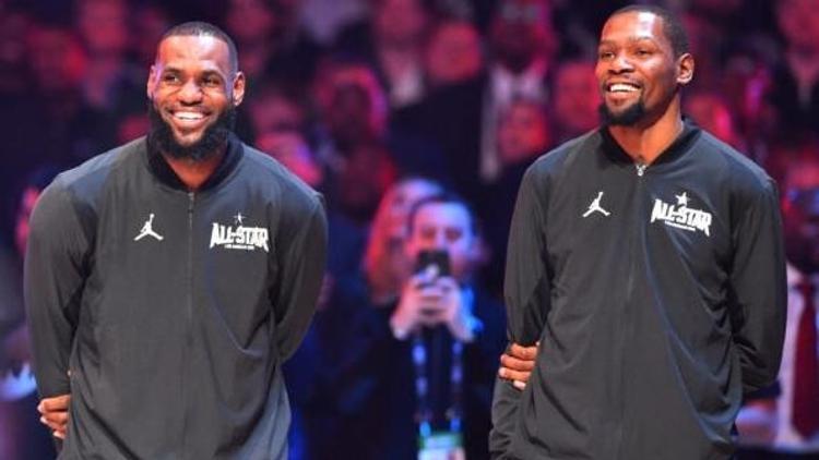NBA All-Star maçının ilk 5leri belli oldu Kaptanlar LeBron James ve Kevin Durant...