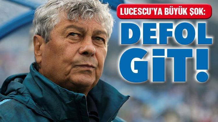 Dinamo Kiev taraftarından Lucescu pankartı: Defol