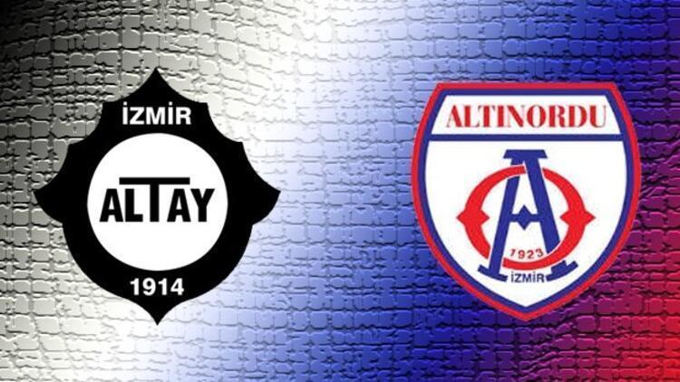 TFF 1. Ligde İzmir derbisi Altay ile Altınordu...