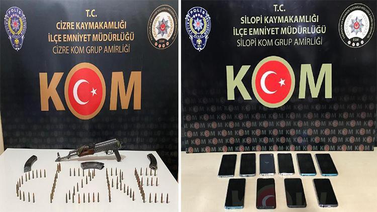 Şırnakta kaçakçılık operasyonu: 63 gözaltı