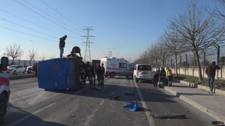 Başakşehirde trafik kazası; 2 yaralı