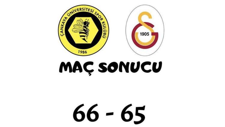 Kadınlar Basketbol Süper Ligi: Çankaya Üniversitesi 66-65 Galatasaray