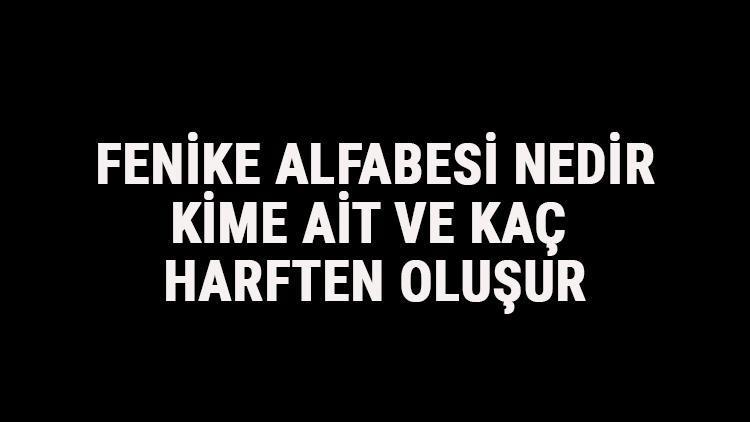 Fenike Alfabesi Nedir, Kime Ait Ve Kaç Harften Oluşur Fenike Alfabesi Harfleri Yazılışı, Okunuşu Ve Özellikleri Hakkında Bilgi