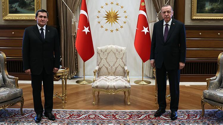 Cumhurbaşkanı Recep Tayyip Erdoğan, Türkmenistan Dışişleri Bakanı Meredowu kabul etti