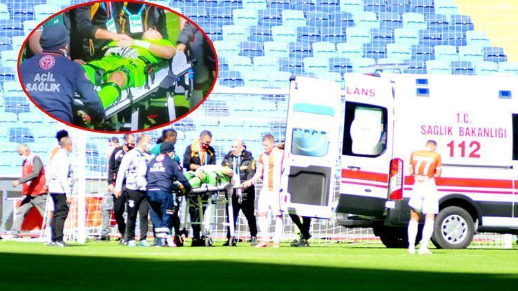 Adanaspor Giresunspor maçında korku dolu anlar Goran Karacic ambulansla hastaneye kaldırıldı