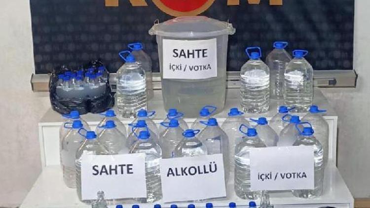 Trabzonda kaçak içki operasyonu