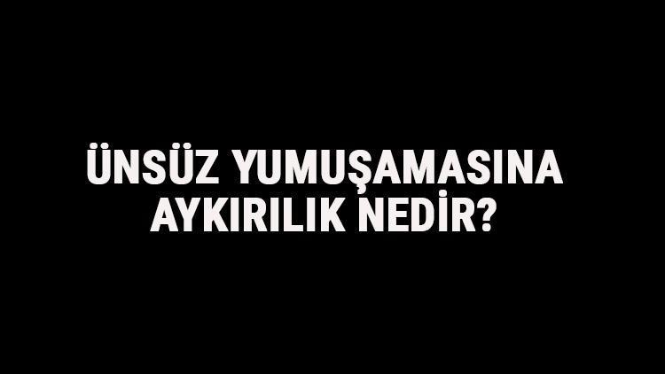 Ünsüz Yumuşamasına Aykırılık Nedir Ünsüz Yumuşamasına Aykırılık Örnek Cümleler, Sorular Ve Konu Anlatımı