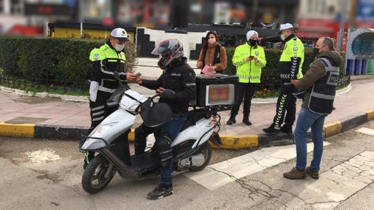 Keşanda polis denetimlerinde 91 kişiye 340 bin lira ceza