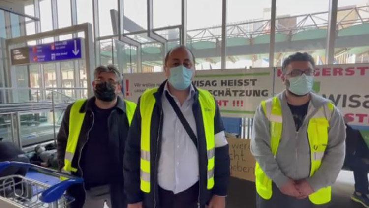 Aralarında Türkler de var Frankfurt Havalimanı çalışanlarından açlık grevi: Koronavirüsü fırsat bildiler, kapı dışına bıraktılar