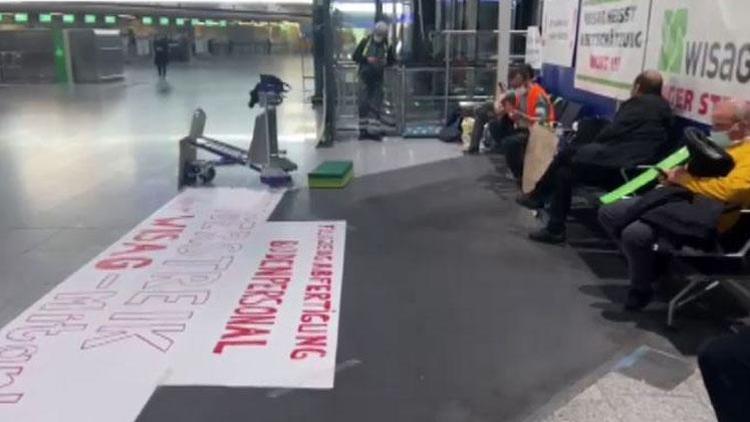 Frankfurt Havalimanı çalışanları açlık grevinde