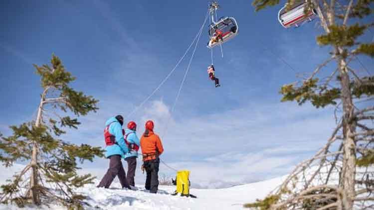 Yıldız Dağı Kayak Merkezinde kurtarma tatbikatı