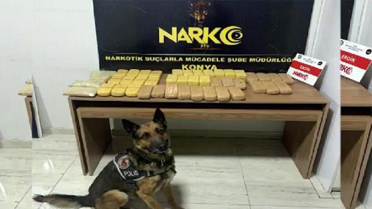 Narkotik köpeği Alex, 23 kilo 432 gram eroin buldu: 3 gözaltı
