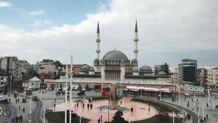 Taksim Meydanındaki caminin yüzde 99u tamamlandı İşte son durum...