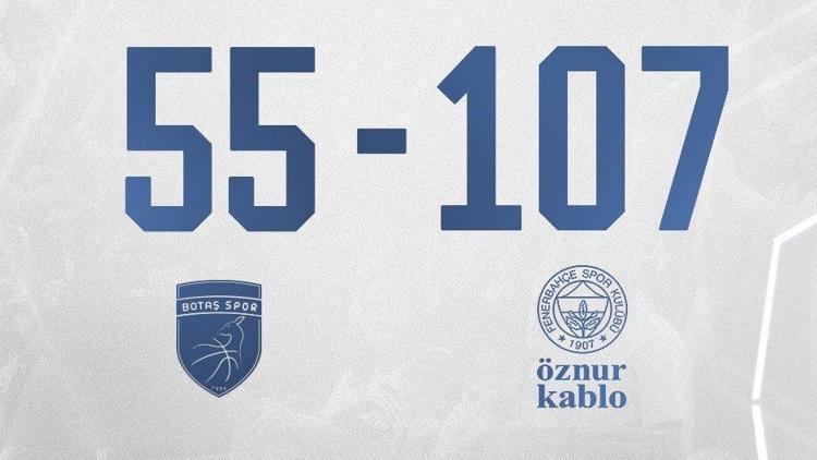 Kadınlar Basketbol Süper Ligi: BOTAŞ 55-107 Fenerbahçe Öznur Kablo