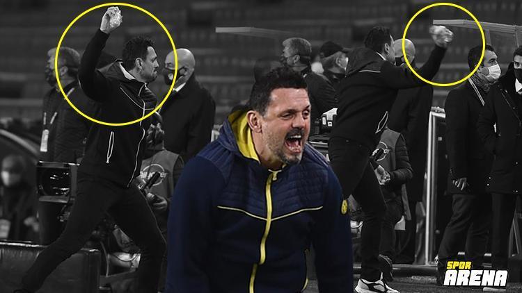 Fenerbahçede Erol Bulut kenarda çılgına döndü Hiç böyle görmediniz...