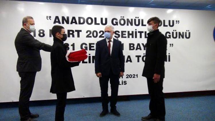 Türk bayrağı Kilis’ten Çanakkaleye uğurlandı