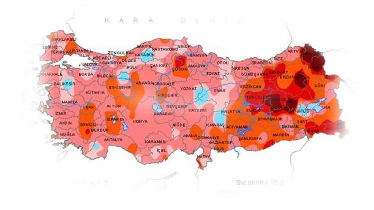 Meteoroloji haritayı paylaşarak duyurdu Bazı bölgelerde yüzde 80i aştı