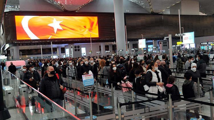 İstanbul Havalimanında şaşırtan görüntü