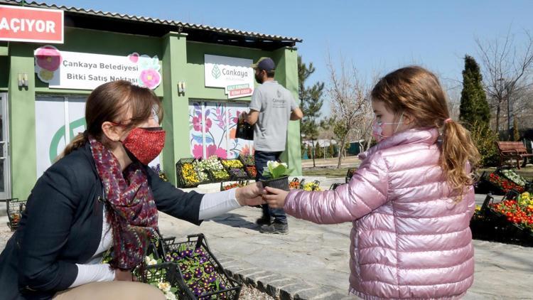 Çankaya’dan çiçek satışı