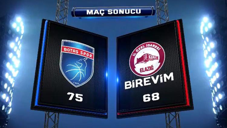 Kadınlar Basketbol Süper Ligi: BOTAŞ 75-68 Birevim Elazığ İl Özel İdare