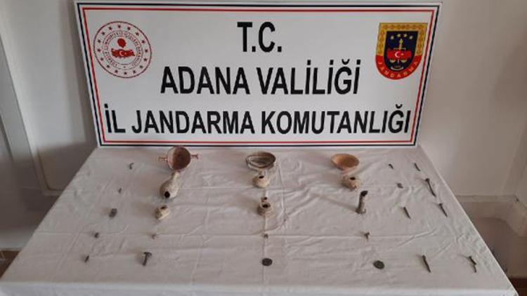 Adanada tarihi eser operasyonu: 2 gözaltı