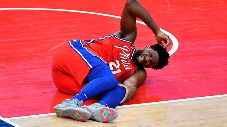 NBAde 76ers forması giyen Joel Embiid, en az 2 hafta oynayamayacak