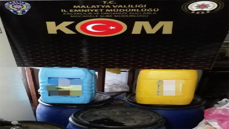 Malatyada 400 litre sahte içki ele geçirildi